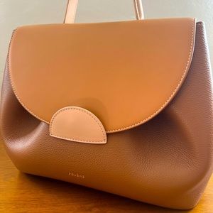 Polene trio camel bag